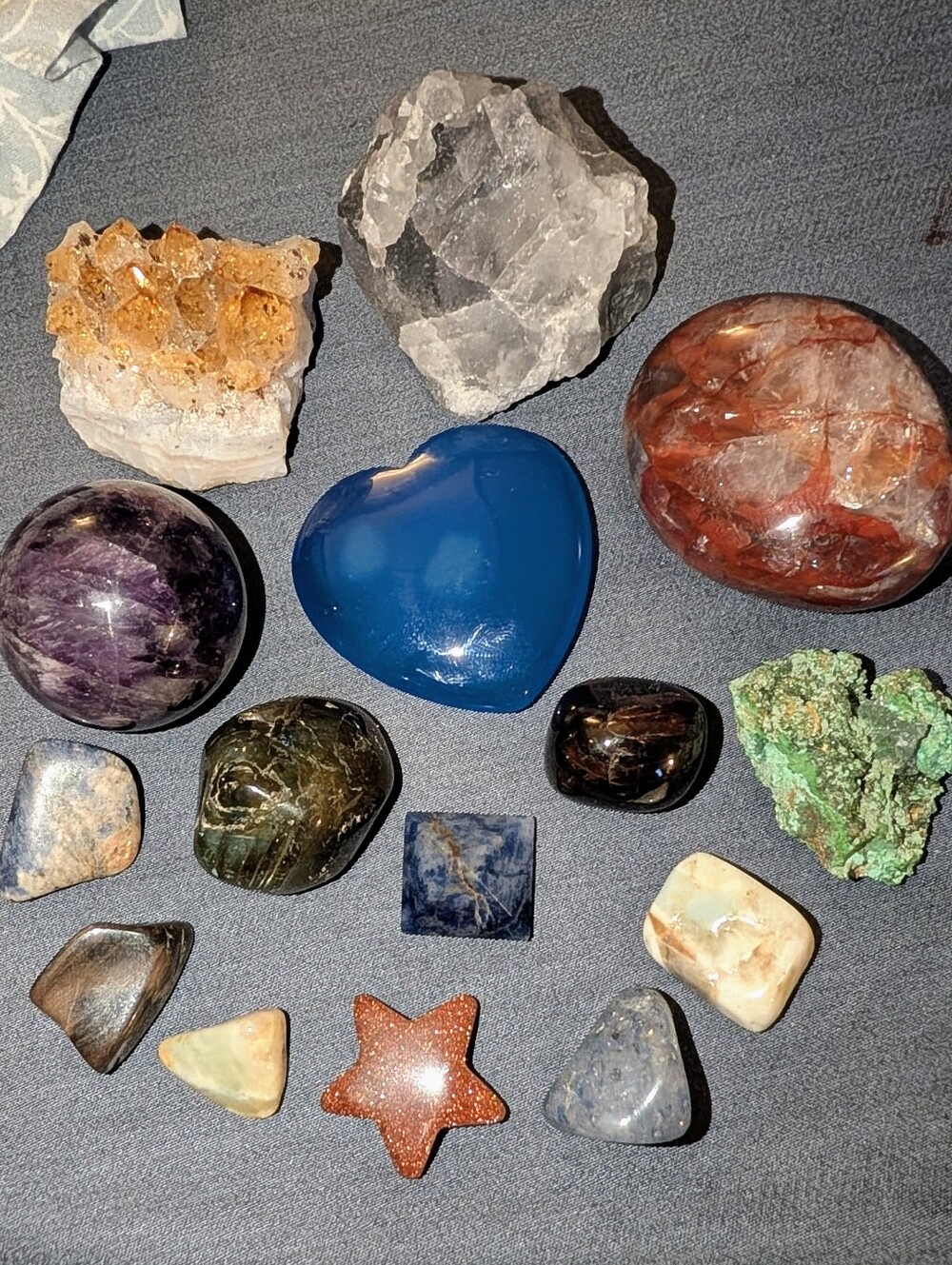 10pc Crystal Carvings: Amethyst Jasper Agate Onyx Jade etc๐15 FREE CRYSTALS!!๐ - Picture 14 of 14